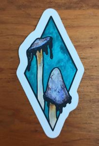 Inky Cap Mushroom Sticker