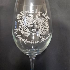 Custom Laser Etched Wine Goblet.  $7.50 each or 3 for $20