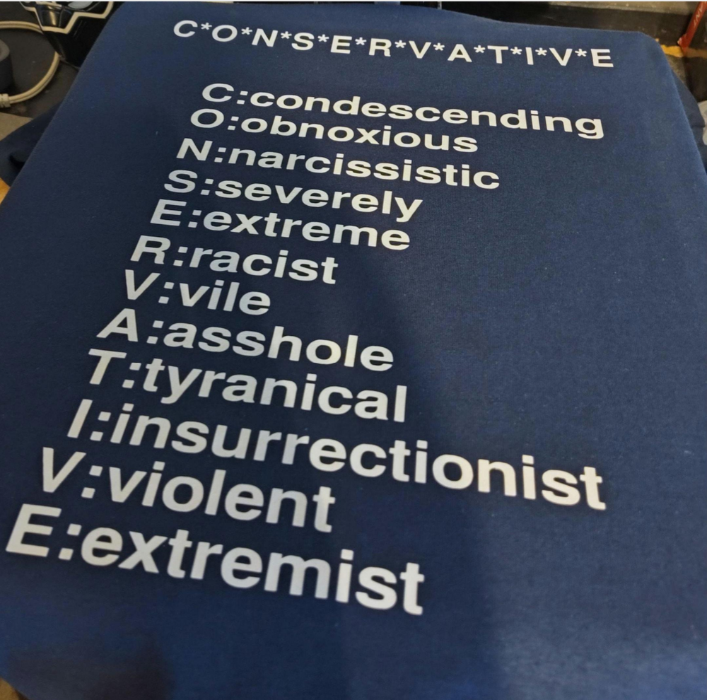 Conservative acronym shirt