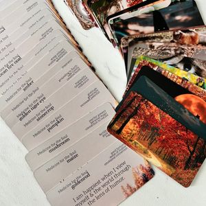 Autumn plants, crystals, animals, and energies