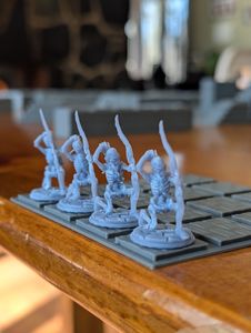 Sizing View for Characters vs. Base Plate (Skeleton Archers on Base Pate)