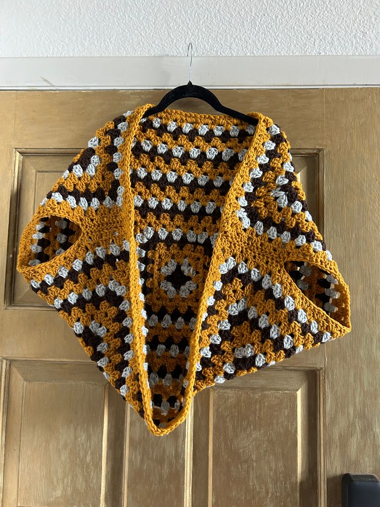 Crochet cocoon shrug sweater 