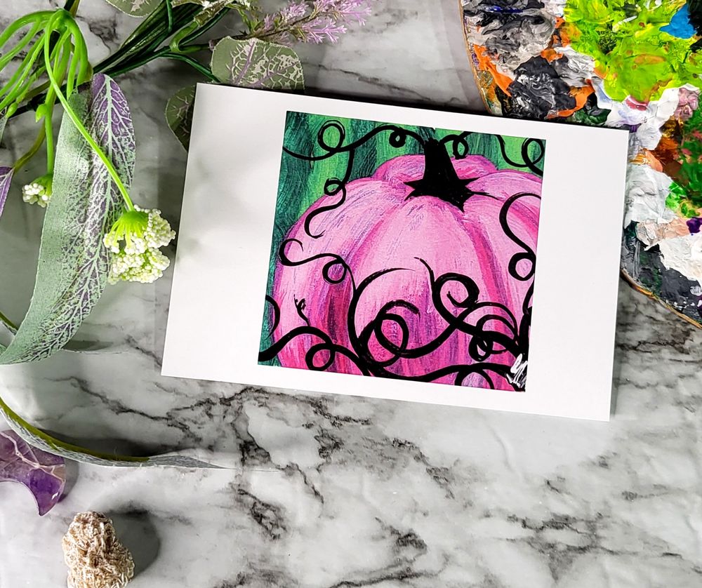 Fine Art Print - Neon Pink Pumpkin 