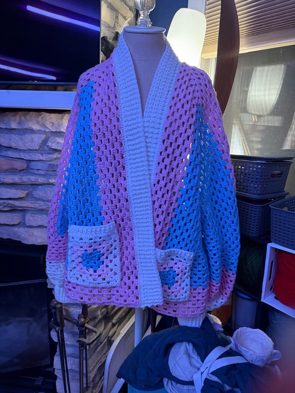 Trans Pride Hexigon Cardigan
