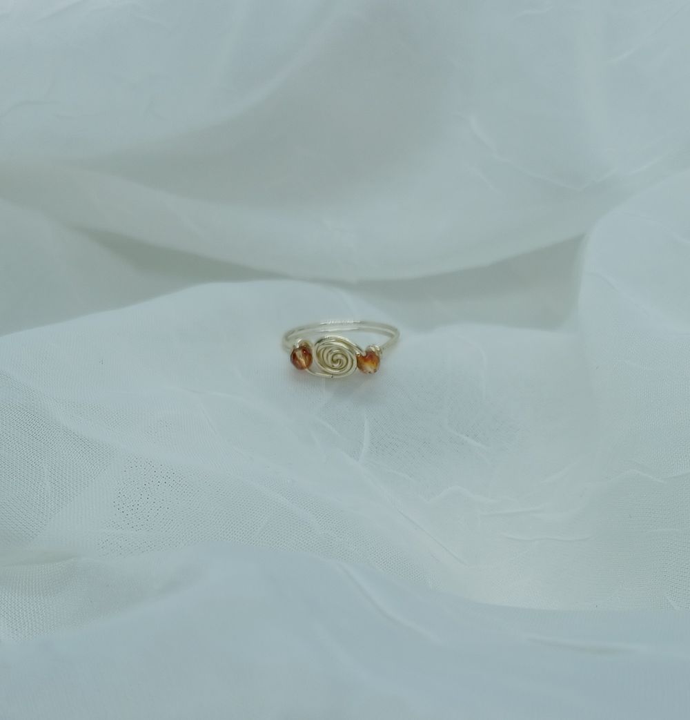 Crystal Spiral Ring