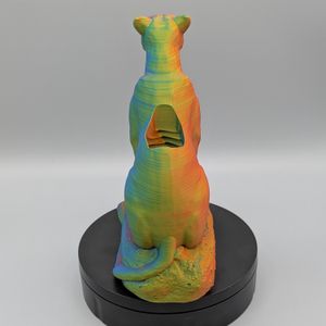 The back, showing more filament color change.