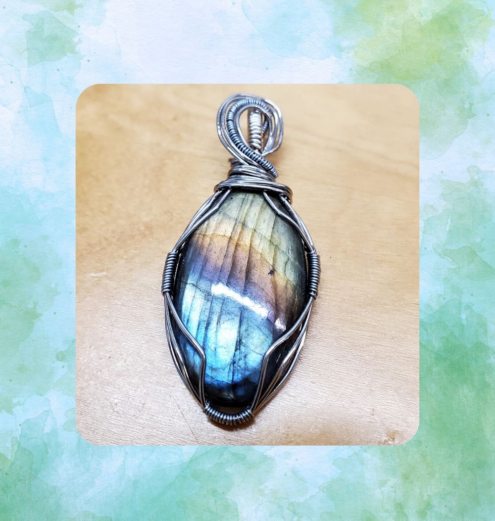 Wire Wrapped Labradorite A