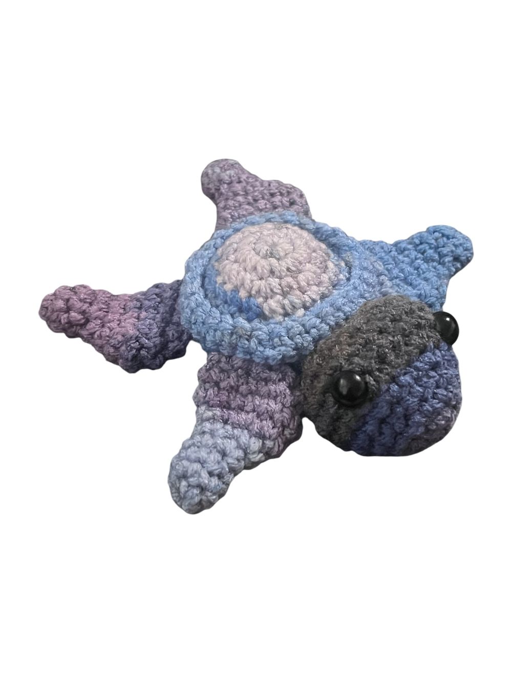 Crochet Purple Variegated Turtle Plush 