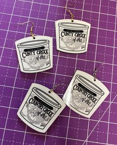 Country Crock of Sh!t Marjorie MTG Earrings
