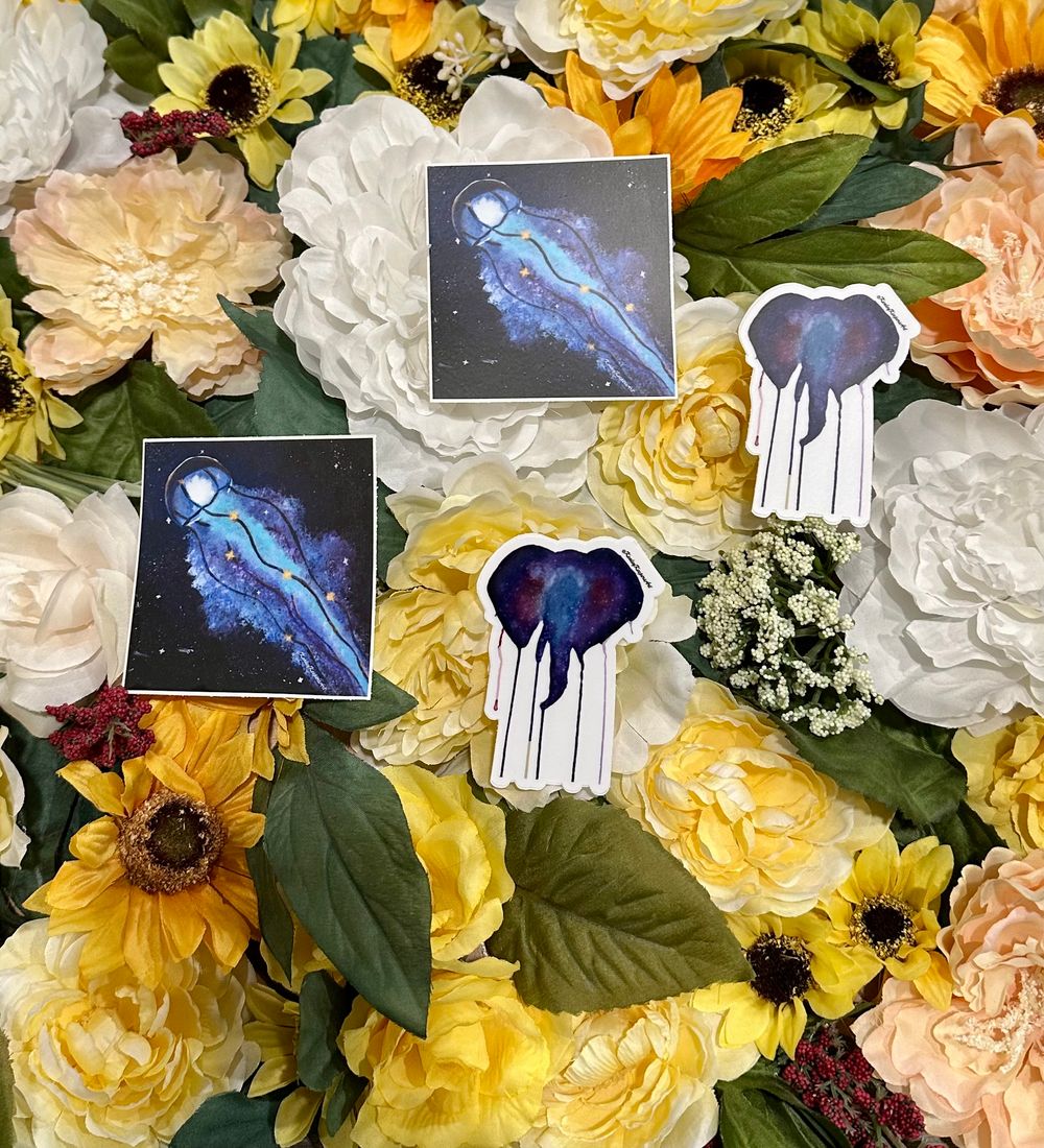 2 Pack Galaxy Sticker 