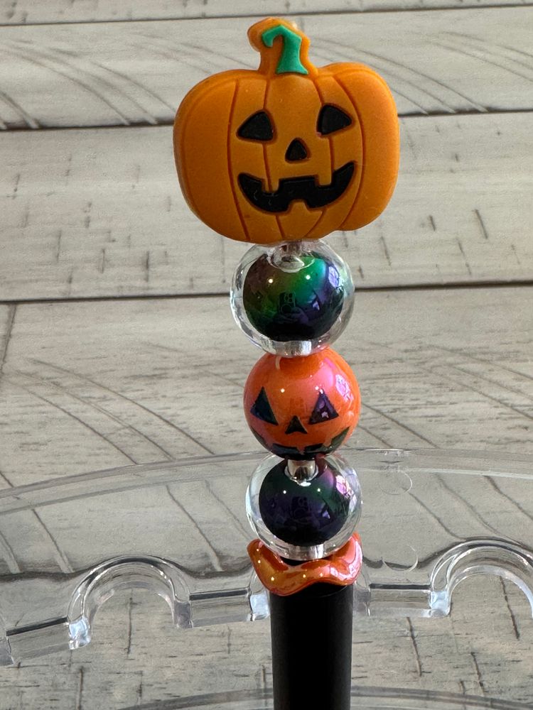 Jack-OLantern Beaded Pen