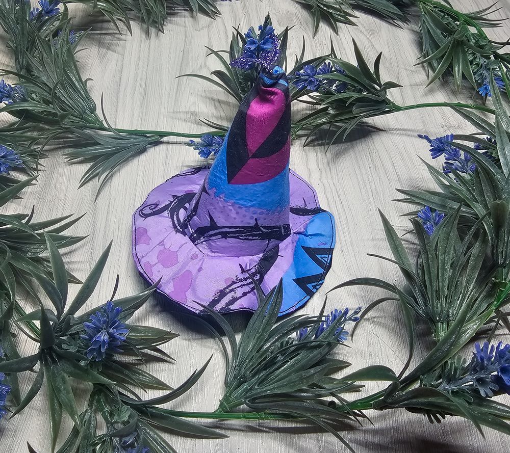 Spellbinding Witch Hat Ornament – Recycled Materials, Unique Holiday Charm