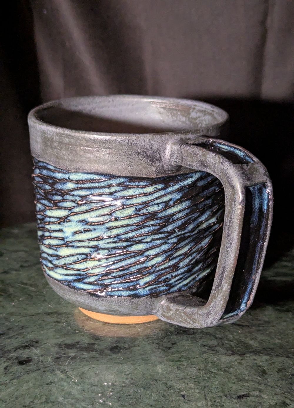 Small Horizontal Sweeping Texture Mug