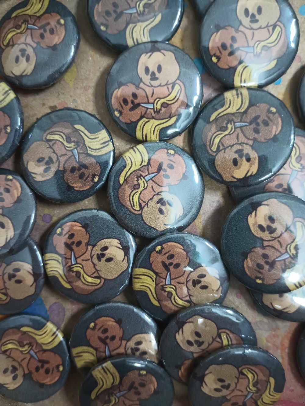 Pumpkin Carving Pumpkin Button