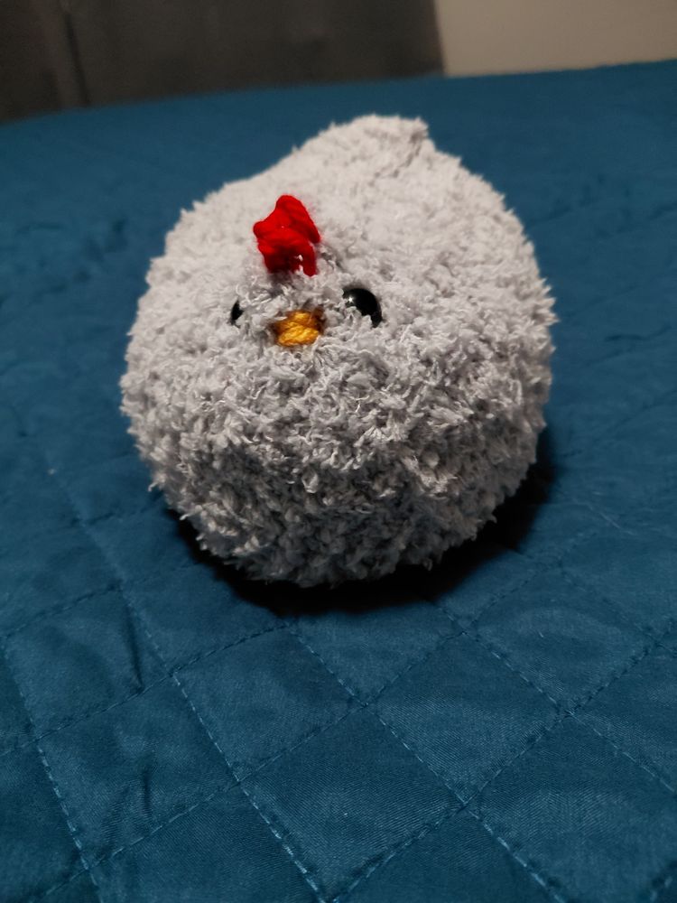 Crochet, Weighted, Emotional Support Chicken