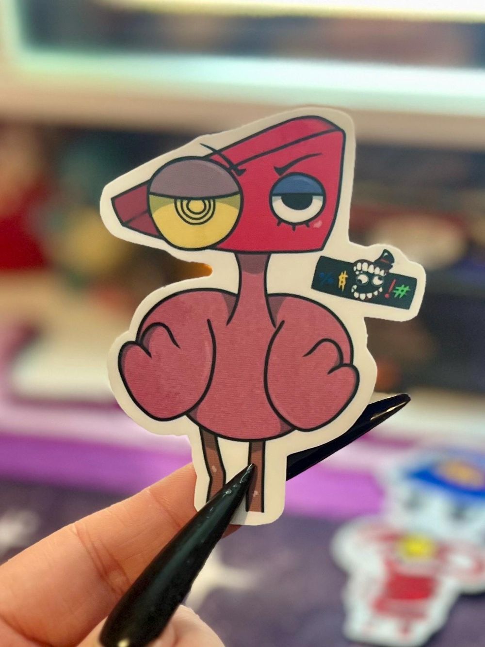  Amazing Digital Circus Topsy Turvy Waterproof Sticker (Zooble)
