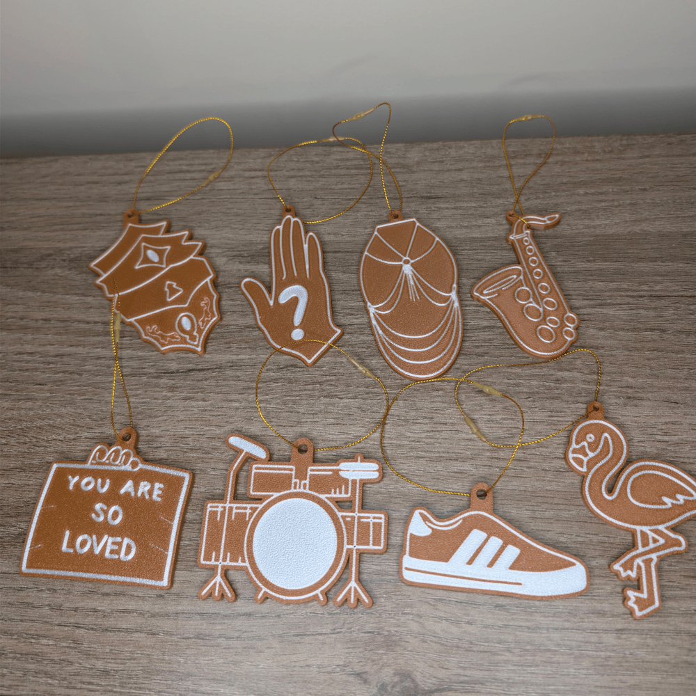 Sleepybread Boys Ornament Set (8 pieces)