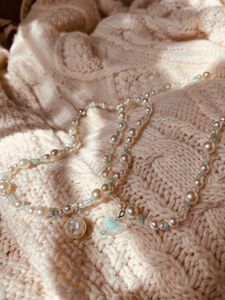The Seafoam Summer Pearl necklaces