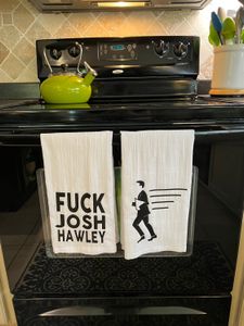 Fuck Josh Hawley Running Tea Towel Set