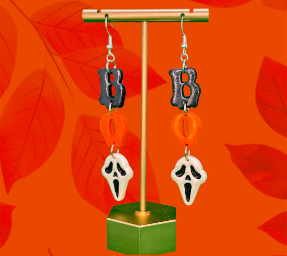 Boo Scream Clay Earrings