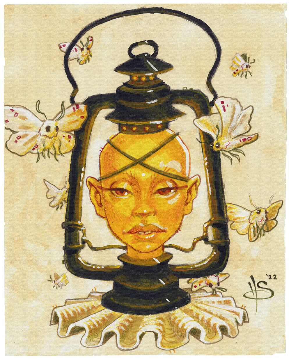 The Lantern Lady Print