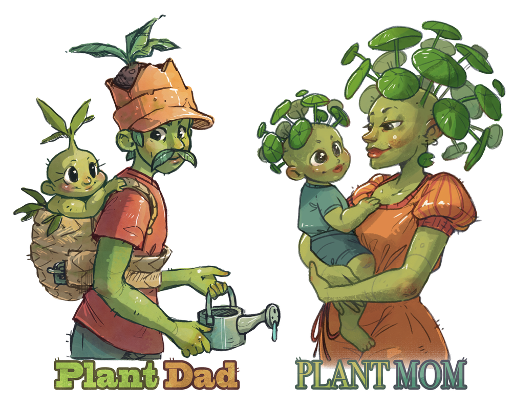 Plant Dad/Mom Stickers