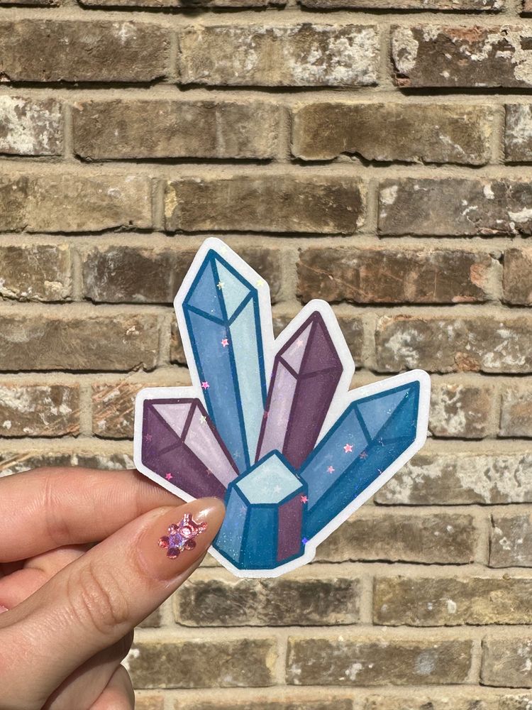 holographic crystal sticker