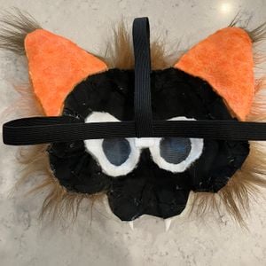 Hot glue stains on back