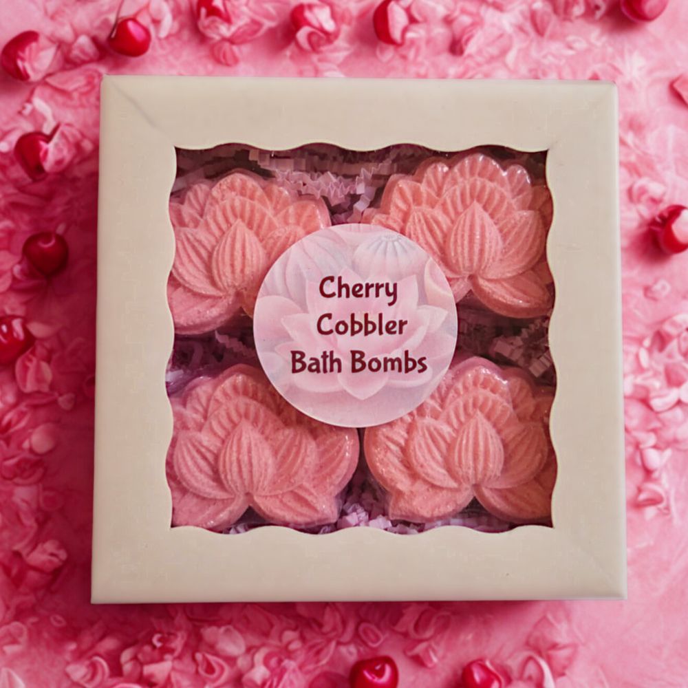 Cherry Cobbler Bath Bomb Quartet
