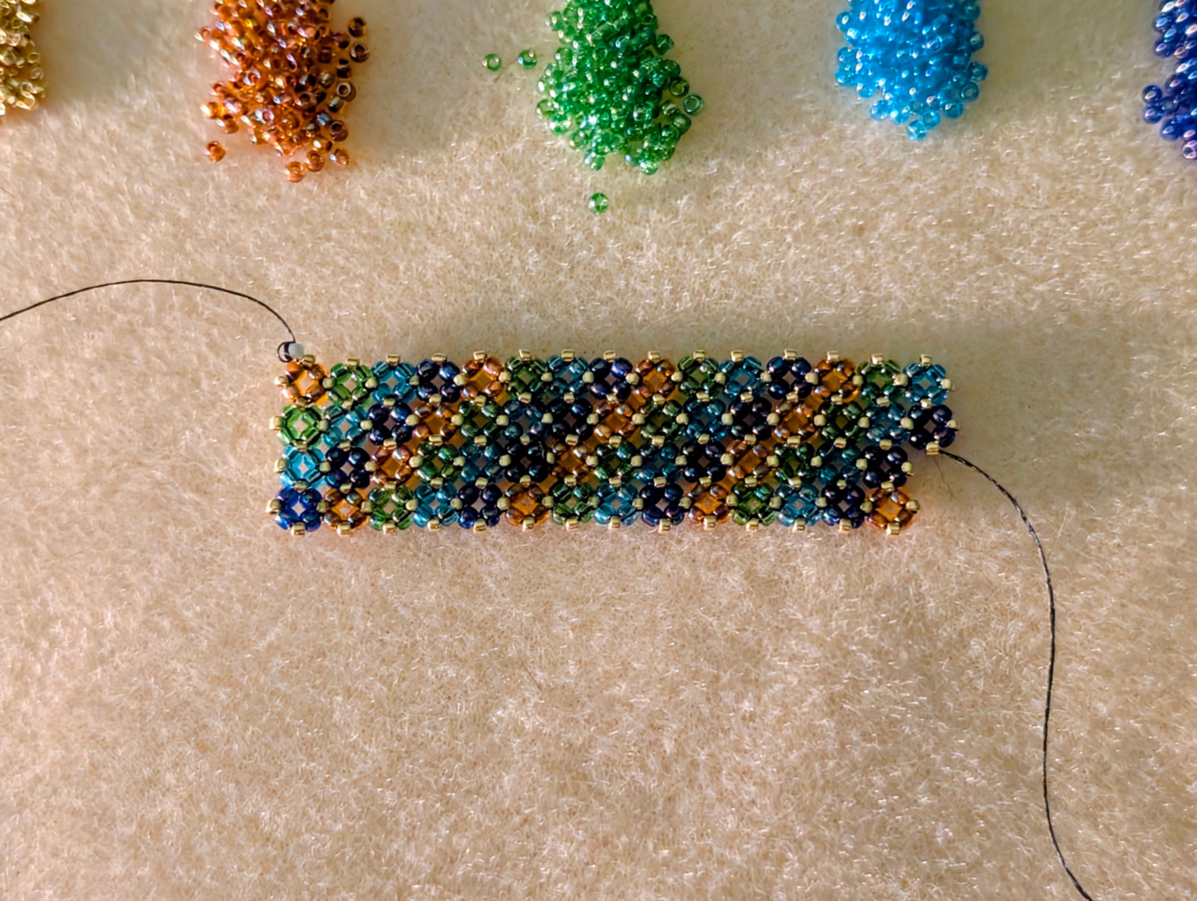 From the WIP pile and onto the bead board...