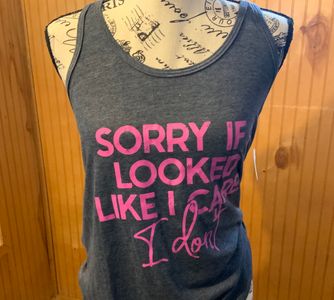 Charcoal Grey Racer Back Tank Top