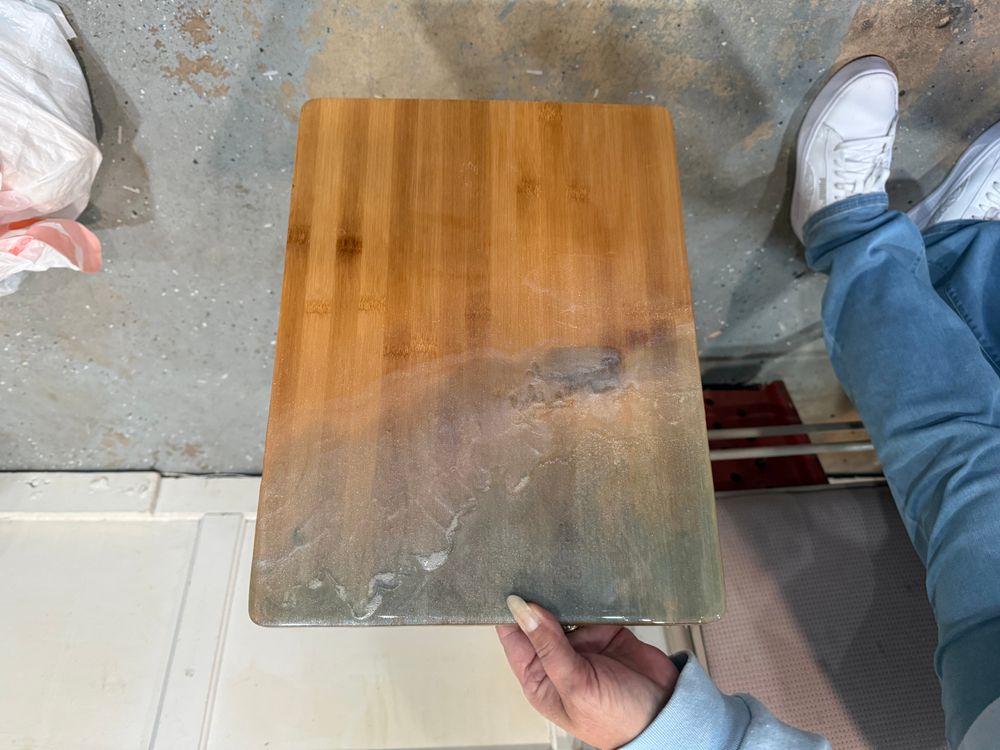 Ocean bamboo cutting board