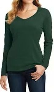 Forest Green V-Neck