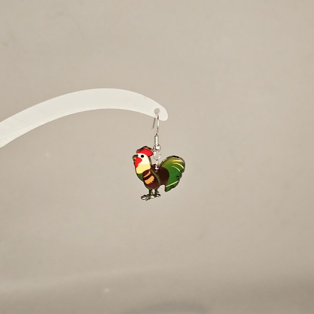 Item #226 Rooster Earring