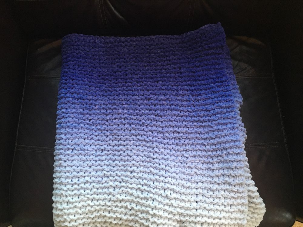 Ultra soft blue blanket