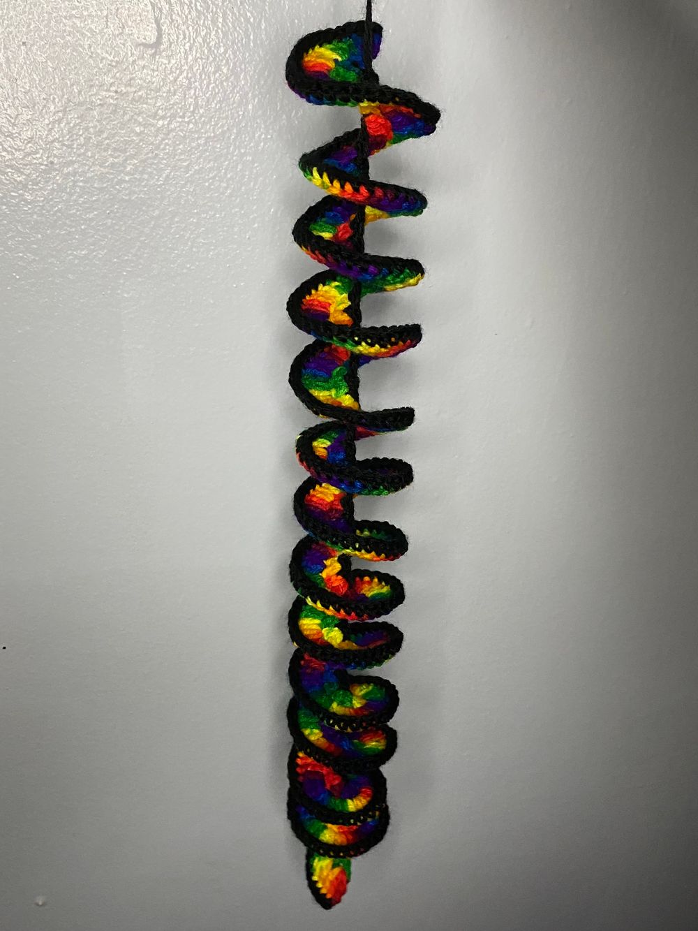 Black & Rainbow Wind Spinner Prototype