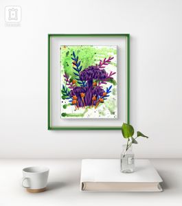 An example of this painting framed!