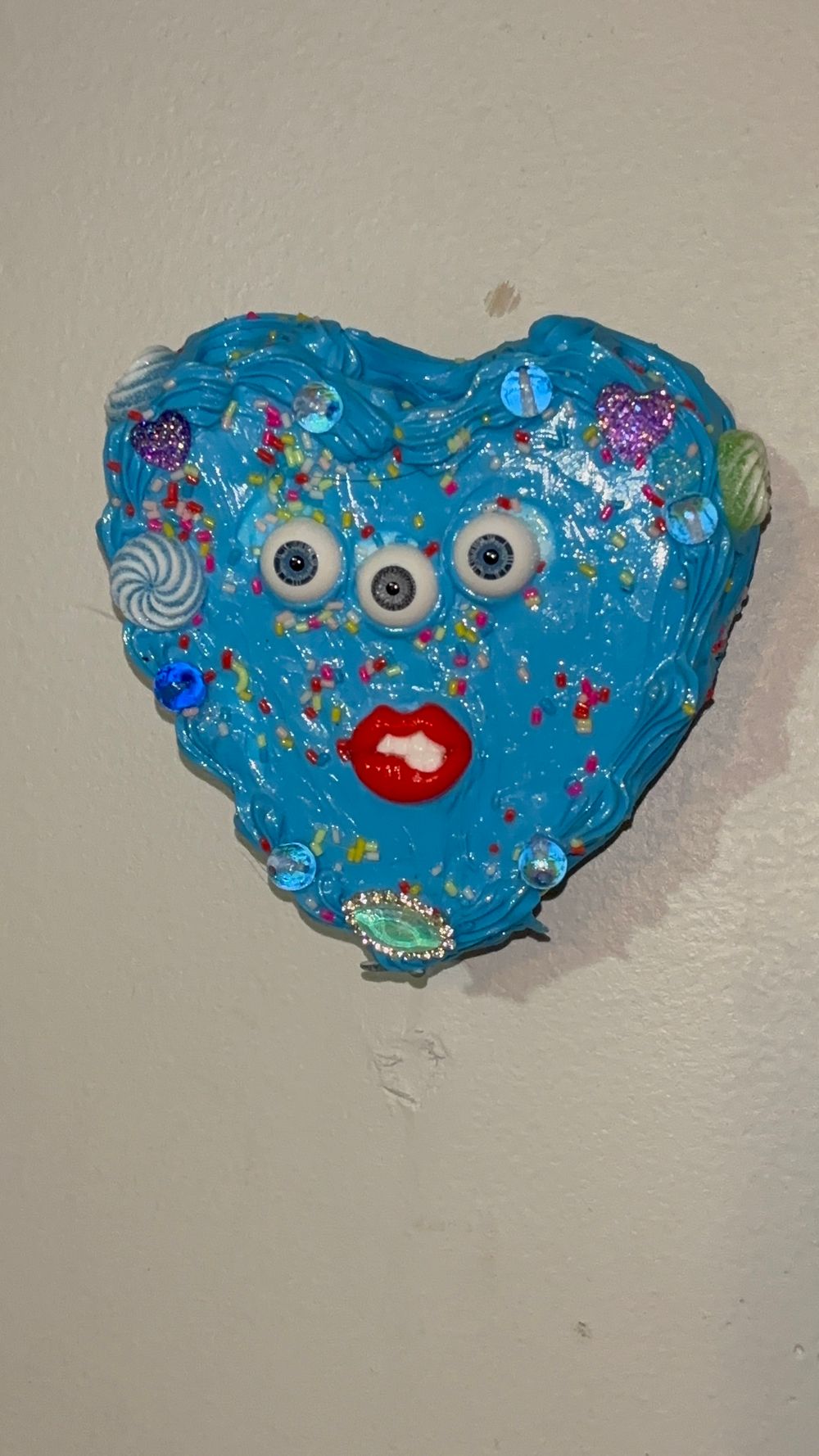 Fake Cake Heart 6” Wall Hanging