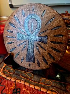 Detail of side picturing the Ankh indoors.