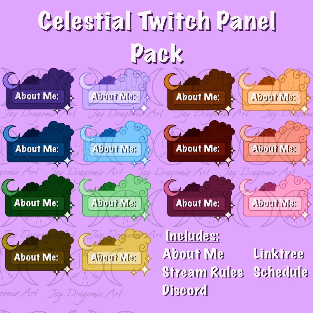 Celestial Twitch Panel Pack