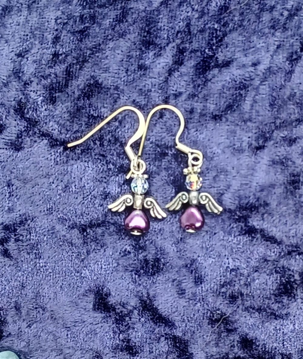CHRISTMAS ANGEL EARRINGS