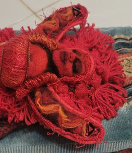 Handmade OOAK Fire Spirit Poppet Doll