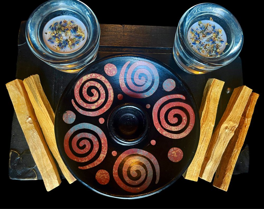 Handmade Peruvian Ceramic Palo Santo Holder