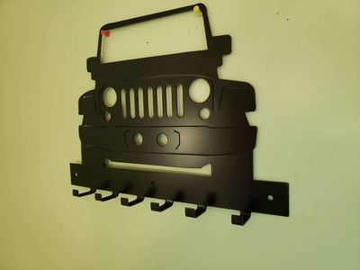 jeep wrangler wall hanging key holder coat rack - Martin Metalworks