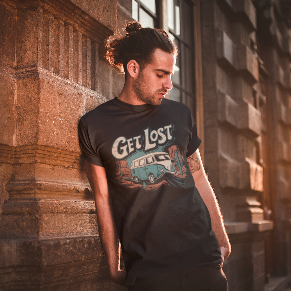 Get Lost T-shirt Vintage Van Vanlife Desert Roadtrip T-shirt
