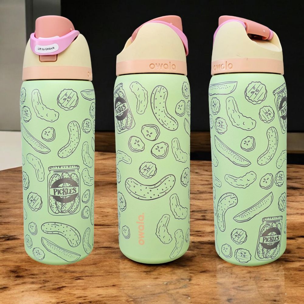 Pickle Engraved Owala 20, 24 and 32 oz Bottle | Pickle Lover...