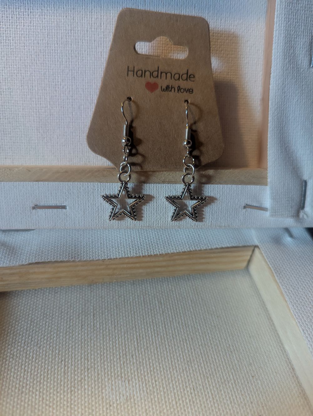 Dangly star earrings