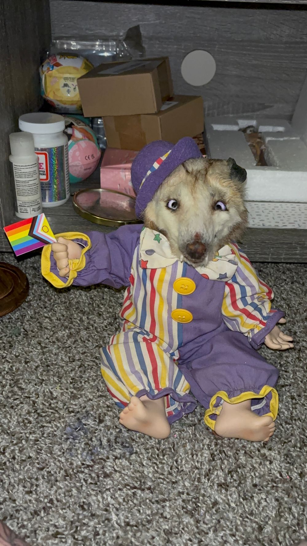 Bubbles 🫧 the Possum Clown 🤡 