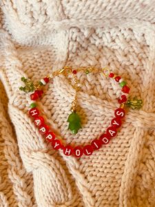 The Happy Holidays Jelly Friendship Bracelet 