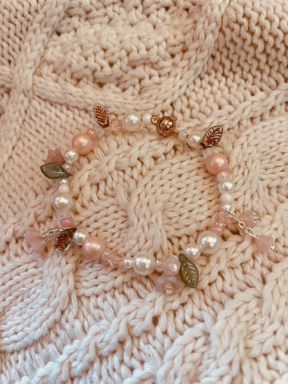 Spring Sakura Pearl Bracelet 